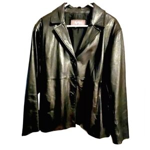 Vintage Wilsons Black Leather Jacket size 1X